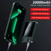 Банк Lenovo 100000mah Беспроводной банк энергопотребления магнитный Qi Portable PowerBank 22,5 Вт быстрое зарядное устройство для iPhone15 14 13 Samsung Fast Charging