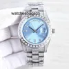 Herenhorloge Schoon heren diamanten horloge Horloge 41 mm Automatisch mechanisch voor mode Dames Designer Dubbele kalender