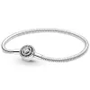 Collane momenti originali Halo Snowfulke Star Casp Snake Chain Fit 925 Sterling Silver Charm Braggle Bangle Europa Gioielli fai -da -te