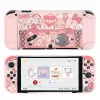 Cases Cute Bunny NS Oled Protective Case for Nintendo Switch OLED 2022 Dockable Cover Split Design Hard Shell Accessories Pink Case