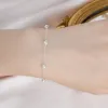 Bangles Ashiqi Real 925 Sterling Silver Chain armband voor vrouwen 45 mm Mini Natural Freshwater Pearls Sieraden Gift