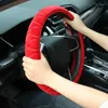 Steering Wheel Covers Universal Car 37-38cm Auto Soft Warm Plush Cover For Winter Interior Parts