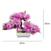 Decorative Flowers Artificial Bonsai Tree Fireplace Home Decor Garden Simulation Desktop Indoor Faux Plants Centerpiece Potted Japanese