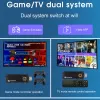 Konsollar Retro Oyun Konsolu TV Game Stick 4K 10000 Oyunlar Ateş TV Çubuğu Çift Sistemi 14 Emülatörler Netflix/N64/FC/PS/GB için WiFi