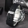 Наручные часы Breitl для мужчин 2024 Мужские часы Шесть игл Все циферблаты работают Кварцевые часы Высокое качество Лучшие роскошные брендовые часы Хронограф Модный резиновый ремешок NAVITIMER
