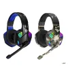 Kopfhörer, leistungsstark und realistisch, Spiel-Headset, Stereo-Sound, Laptop, Smartphones, Over-Ear-Kopfhörer, RGB-Licht, ergonomisches Design