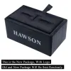 Links Hawson Metal Sieraden Cufflinks Lange ipblack herenhemd manchetknopen voor mode trouwjurk/shirt manchetknop