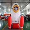 free door delivery outdoor activities 5m high Exhibition Advertising Decoration Model Inflatable Space Shuttle Rocket balloon with LED light