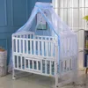 Beşik ağ yaz bebek sivrisinek ağ örgü yatak odası perde ağları yeni doğan bebekler katlanabilir taşınabilir gölgelik çocuk yatak tedarik kovucu çadır