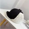 Basker Autumn Winter Plush Cotton Warm Bomber Hatts Women Mocka Pilot öronprorektor Caps Visor Hat For Girls