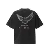 مصمم فاخرة فاخرة كلاسيكية Kanyes Wests tirt الضباب Back Peace Dove Design Mens و Top Summer Cotton Tee tee