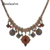 Kettingen Shineland Hot Koop Etnische Bohemen Veelkleurige Hars Kralen Choker Ketting Goud Kleur Vintage Verklaring Collier Voor Vrouwen Meisje