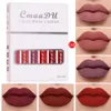 Fashion 6pcsset Lipgloss Lipstick Lipstick Lipstick Long Long Elmer Makeup Makeup Beauty Lip Glosses 240220