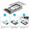 Scatole MUCAI Custodia HDD da 2.5 pollici SATA 3.0 a USB 3.0 USB 2.0 5 Gbps 6TB HDD SSD Enclosure Supporto UASP HD Box disco rigido esterno