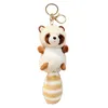 Keychains Raccoon Charm Keychain Sweet Y2K Pendant Car Keyring Backpack Decoration