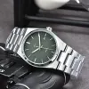 Novo design masculino tissotity relógios cronógrafo movimento mecânico automático masculino relógio de luxo negócios 1853 relógio de pulso designer relógios masculino prx relógio montre de