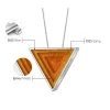 Pendants Lotus Fun 925 Sterling Silver Original Minimalism Style Fine Jewelry Geometric Triangle Design Epoxy Pendant without Necklace