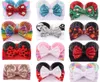 Pałąk dla niemowląt z cekinem Big Bow Christmas Halloween Glitter Mouse Ear Boutique for Girl Xmas Elastic Hair Band Acceesory P5587128