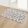 Alfombra para el suelo del dormitorio, Felpudo de entrada de la casa, lana Coral, decoración de la puerta del baño, cocina, baño, ducha, alfombra antideslizante para los pies