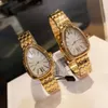 Women's High Quality Snake Head Diamond Stainless Steel Automatic Quartz Fashion Designer Watch for Women