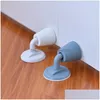 Outros artigos diversos domésticos Mudo Non-Punch Sile Door Stopper Touch Toilet Wall Absorção Plug Anti-Bump Holder Gear Gate Resistance Dr Dhtjo