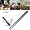 Chopsticks 10pairs Fiberglass Dishwasher Safe Sushi Lightweight Non Slip Kitchen Tools Travel Reusable Chinese Portable