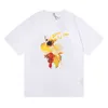 デザイナーRHUDE TシャツメンズデザイナーRHDUE TシャツブランドRHUDEマイクロラベルレターアートアブストラクトマンと女性のための半袖Tシャツアメリカアメリカンハイセント24PH