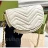2024SS Fashion Marmont Women Luxurys designers väskor läder handväskor kedja kosmetisk messenger shopping axel väska totes lady plånbok handväska 104335