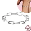 Braccialetti New Hot 925 Argento ME Serie Doppio Colore Amore Cuore Anello Catena Donna originale Perla Logo Bracciale Gioielli di moda fai da te