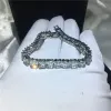 Armband choucong charm kvinnlig vitguldfyllda armband prinsessa klipp aaaaa zirkon cz silver färg armband för kvinnor mode juvelery