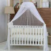 Crib Netting Baby Mosquito Net Summer Mesh Dome Sypialnia Kurtyna Sieci Nowonarodzone niemowlęta Przenośna baldachim dla dzieci