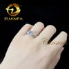 New Designs Real Gold 9k 14k 18k Women Engagement Wedding Rings Set Round Brilliant Cut Diamond Engagement Rings Moissanite