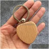 Other Festive Party Supplies 2021 Beech Keychain Spot Blank Solid Wood Keychains Wooden Custom Creative Holiday Small Gift Drop De Dhewk