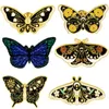 Broches linda coleção de borboletas coisas fofas broche de pino esmaltado para roupas emblemas em mochila acessórios joias decorativas
