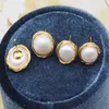 Dangle Earrings A Pair Flawless Freshwater Pearl White Baroque Classic Halloween Easter Ear Stud CARNIVAL Gift Thanksgiving Party