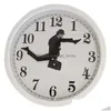 Wall Clocks Ministry Of Silly Walks Clock Monty Python Flying Circus Perfect Capture Classic Watch Funny Walking Silent Mute Drop De Dh2Xw