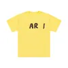 SS New Arni Grass Writing Tシャツラウンドネックマザーロゴプリントハイストリートティーカジュアル汎用性の高い男性と女性カップ