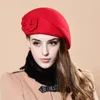 Bérets Beau chapeau français feutre hiver thermique extérieur dames béret casquette doux extensible pour les rencontres