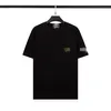 2024 Designer Stones Island T-Shirt Sommer Herrenmode atmungsaktiv lose Briefdruck Liebhaber Street Fashion 100 % Baumwolle T-Shirt 002