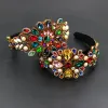 Schmuck Barock Mode Allmatch eingelegte Farbe Strass Stirnband Damen Luxus Abschlussball Reise Geschenk Haarschmuck 756