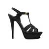 ysl heels designer high heels shoes Con Scatola Donne Designer Ufficio Stile Sexy Pelle Scamosciata Nero Bianco Luxurys Mocassini Gomma 35-42 【code ：L】