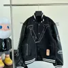 designer mens varsity jacket Louiseity baseball coat fashion womens letterman jackets embroiderd letter jacket single breasted tops couples men's clothing