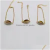 Catena nuovo arrivo stile europeo color oro genuino conchiglia di ciprea braccialetto a catena regolabile gioielli eleganti per donna Acceso Dhgarden Dhcdv
