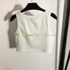 Women Sexy Crop Top Tee Knitted Tank Top Breathable Vest T-Shirt Summer Designer Sport Tops Cropped Top