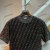 xinxinbuy Men designer Tee t shirt 2024 Towel embroidery Flocking short sleeve cotton women Gray black S-3XL