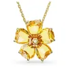 Strängar XFU Original 2024 Premium Women's Clover Jewelry Set Ring Fashion Crystal Flower Kvinnorörhängen Halsband Armband Lucky Gift