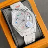 Mense Watch Clean Gold Ladies Watch With Box Automatic Diamond 41mm Full Rostly Steel Bezel Waterproof Luminous Silver Watch