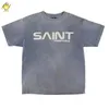 T-shirt da uomo Advanced Street Washed Old Blue Saint Michael T-shirt 2024 Mens 1 1 Migliore qualità Retro Girocollo Casual Top T-shirt J240221