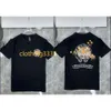 Créateur de niche imprimé manches courtes Mode d'été pour hommes Marque de luxe T-shirts Designers T-shirts Correct Horseshoe Sanskrit Cross Polos Boy Graffiti T-shirts Unisexe