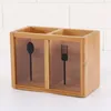 Lagringsflaskor Spoon Chopsticks Fork Box Eco-vänliga minimalistiska pinnar Hållare Tabeller Bor Stor kapacitet